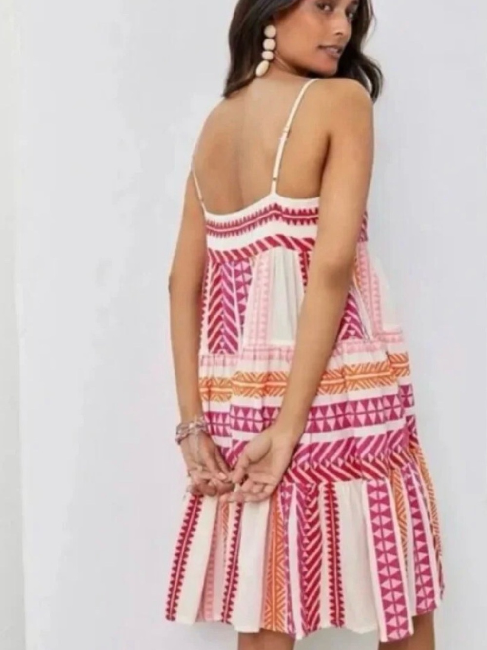 NWOT - Devotion Twins Large Anthropologie Pink & Orange Sundress